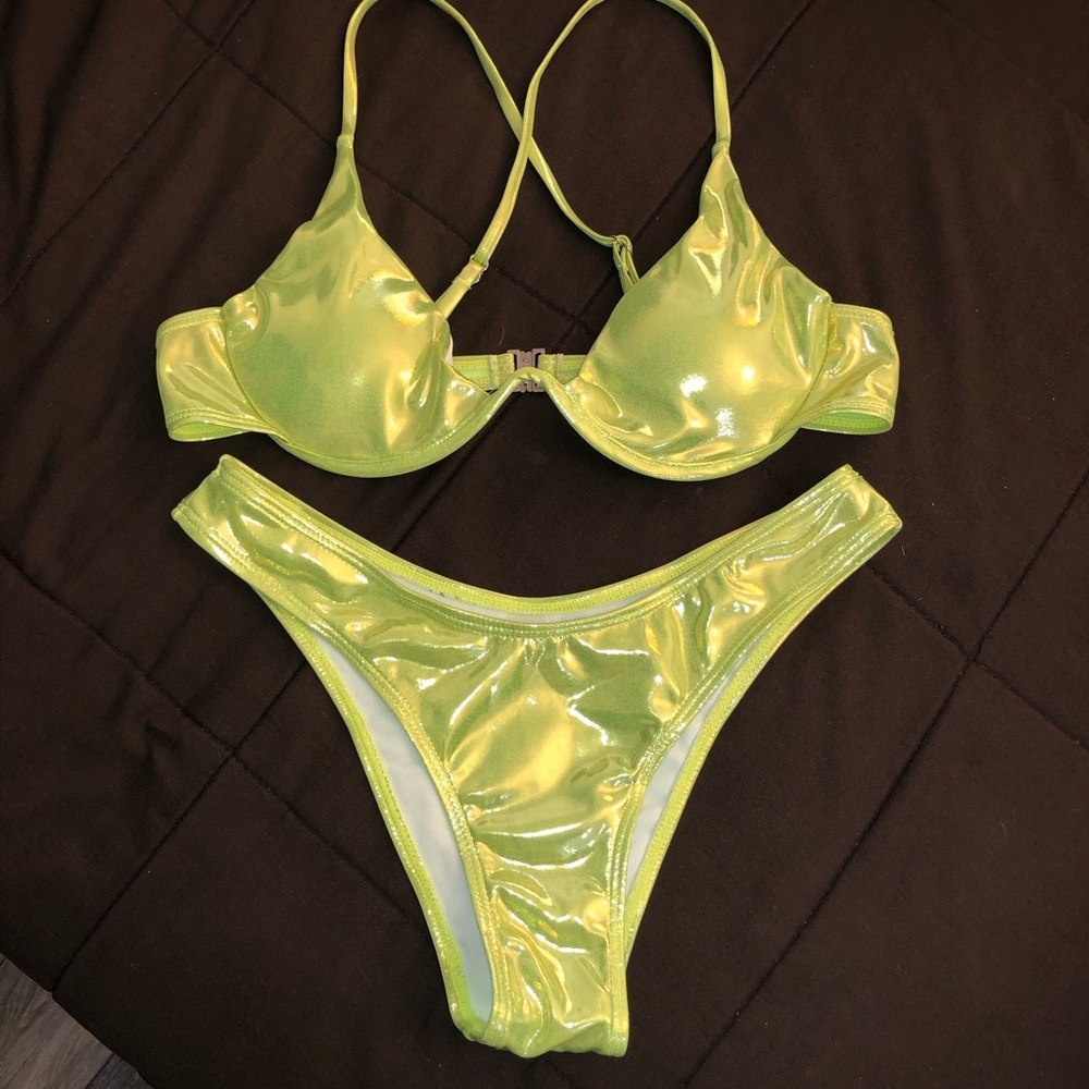 Metallic Green Bikini